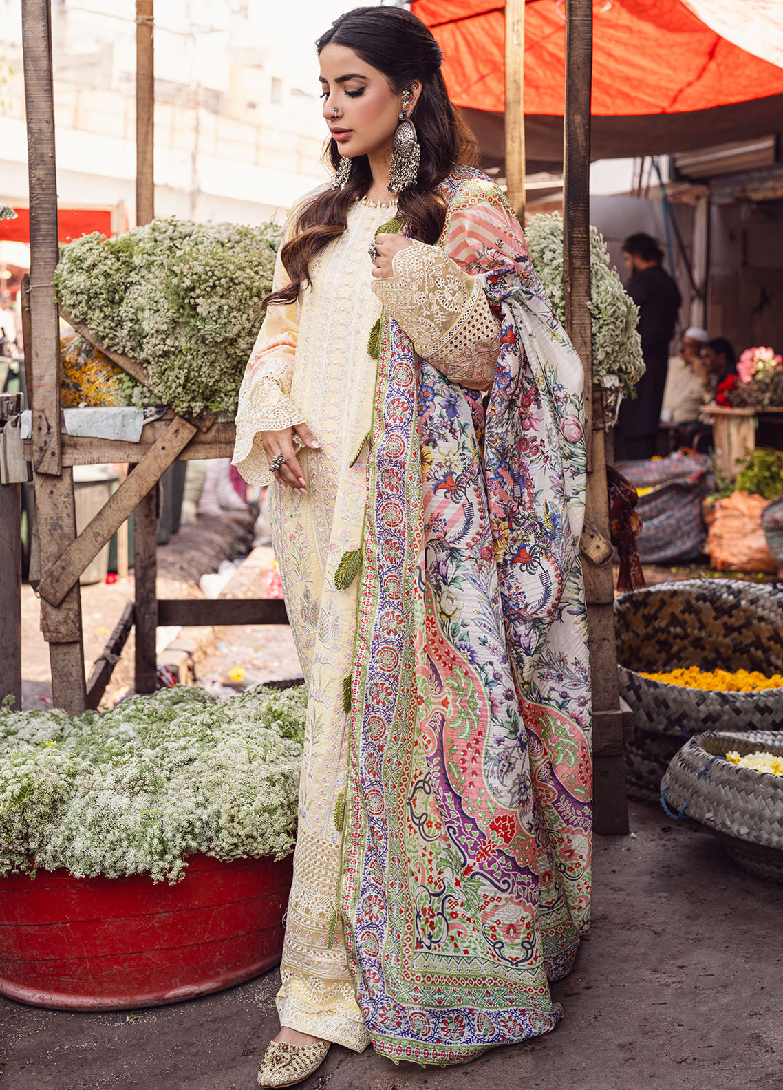 Sahane | Sahakari Chikankari Lawn Edit 24 | Zeenat - by - Libasekhas UK - Registered Vendor of : Sahane - 100% Original Designer Dresss