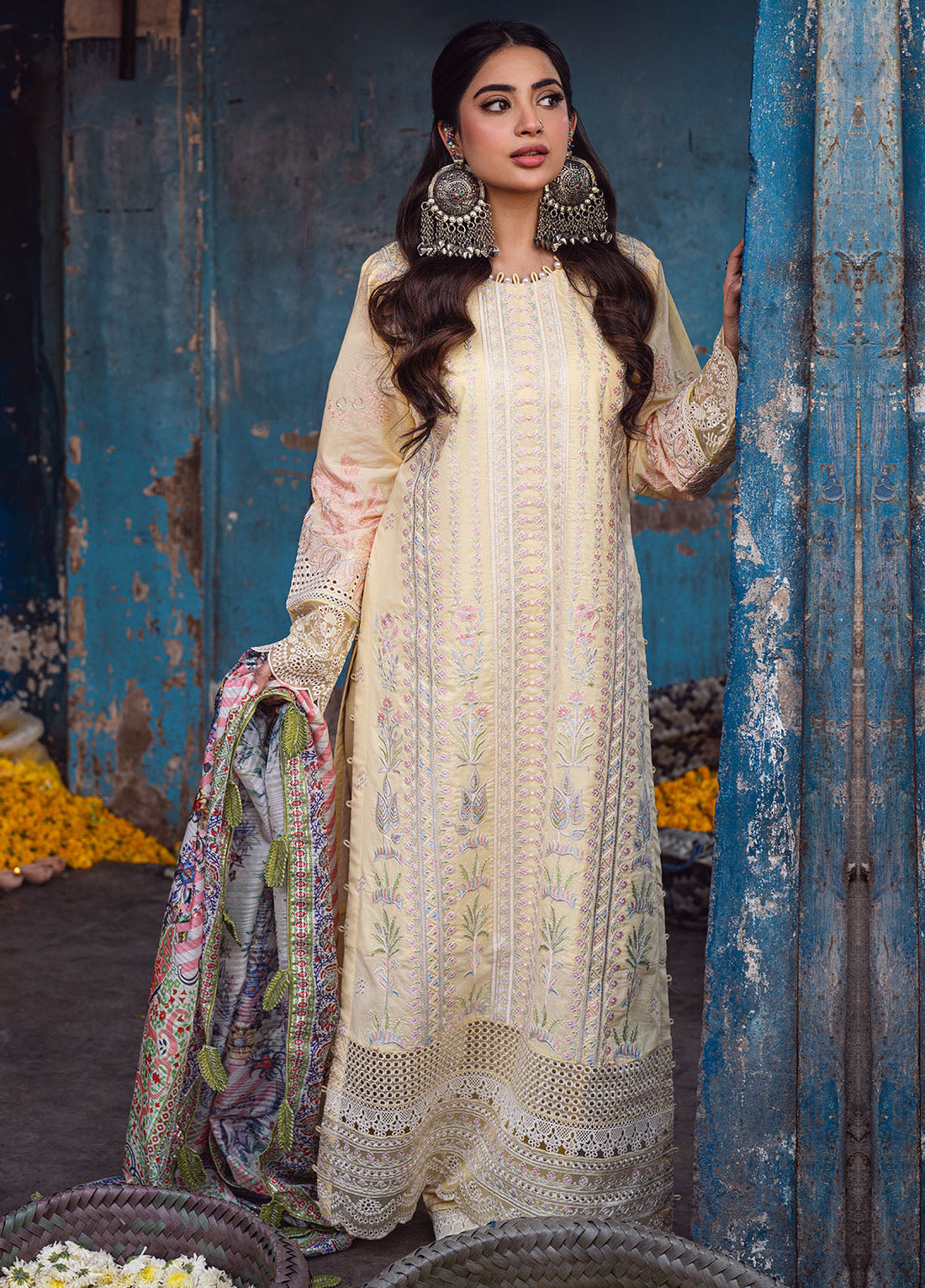 Sahane | Sahakari Chikankari Lawn Edit 24 | Zeenat - by - Libasekhas UK - Registered Vendor of : Sahane - 100% Original Designer Dresss