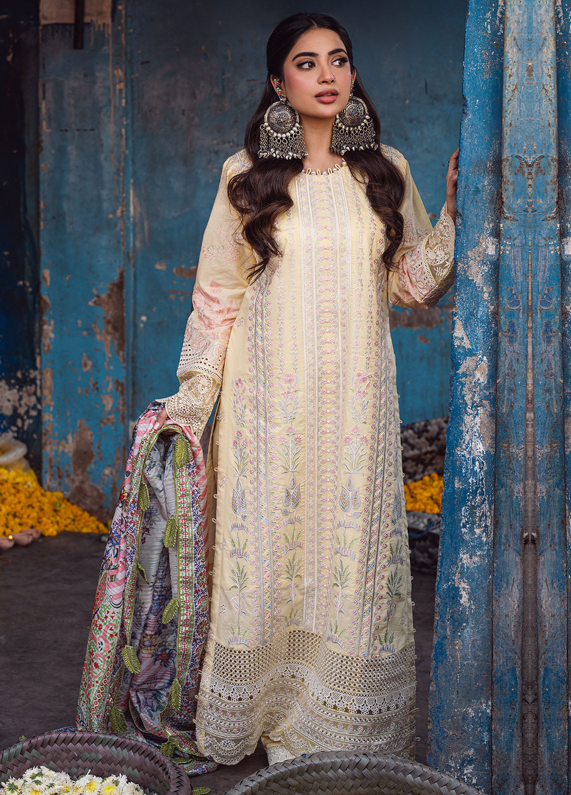 Sahane | Sahakari Chikankari Lawn Edit 24 | Zeenat - by - Libasekhas UK - Registered Vendor of : Sahane - 100% Original Designer Dresss