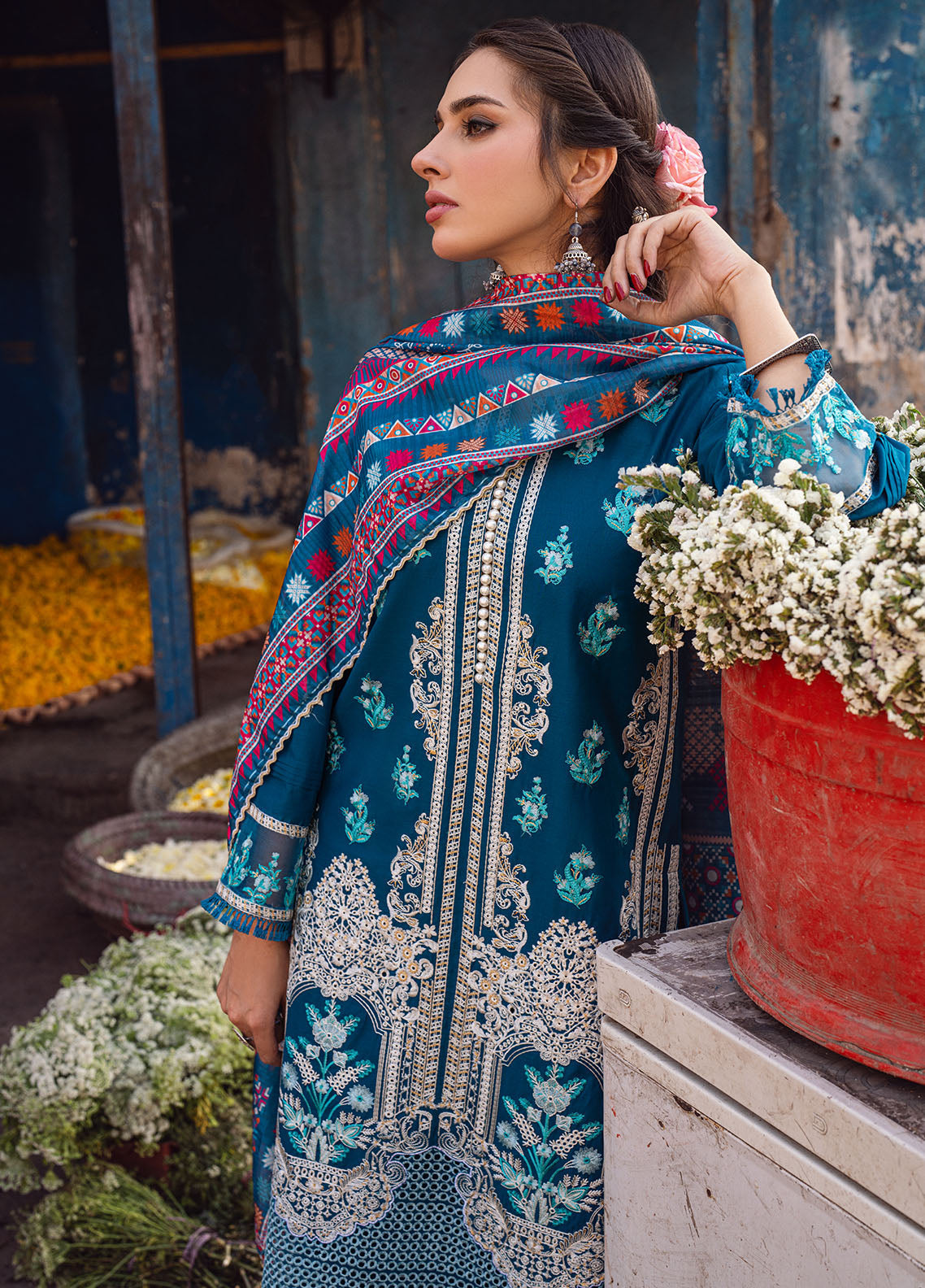 Sahane | Sahakari Chikankari Lawn Edit 24 | Gulzaar - by - Libasekhas UK - Registered Vendor of : Sahane - 100% Original Designer Dresss