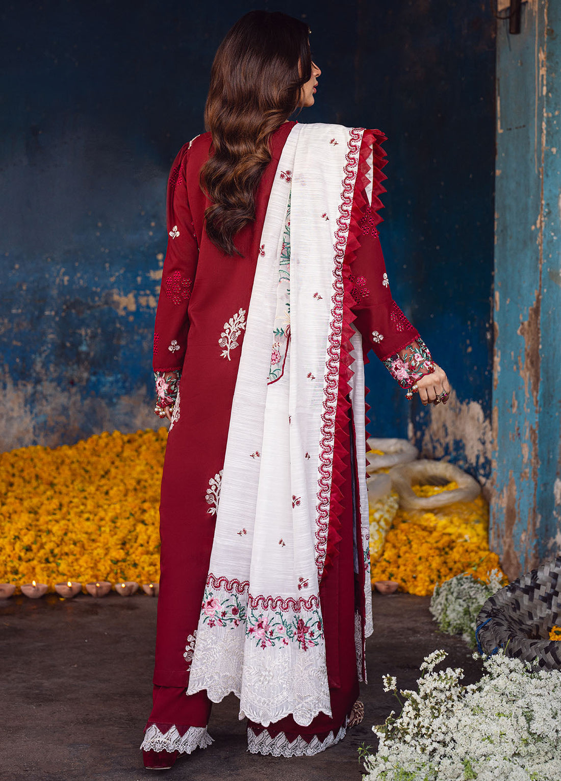 Sahane | Sahakari Chikankari Lawn Edit 24 | Gulaab - by - Libasekhas UK - Registered Vendor of : Sahane - 100% Original Designer Dresss
