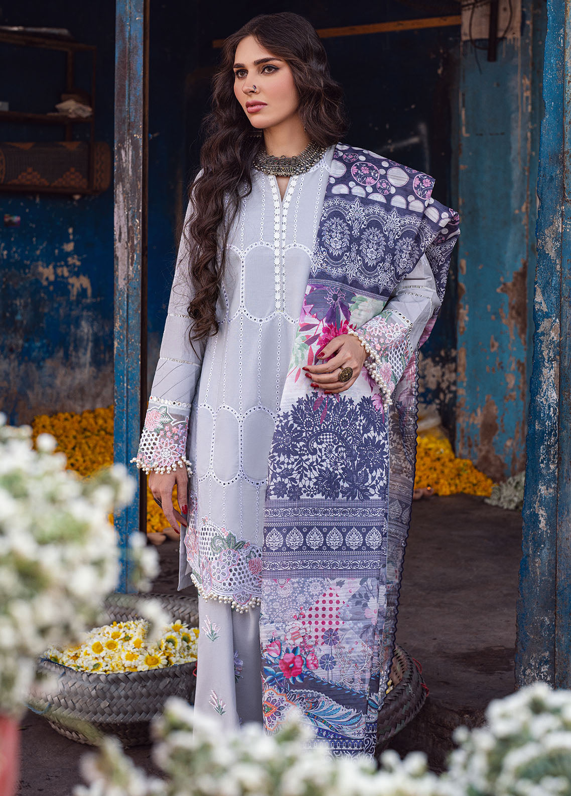 Sahane | Sahakari Chikankari Lawn Edit 24 | Dastaan - by - Libasekhas UK - Registered Vendor of : Sahane - 100% Original Designer Dresss