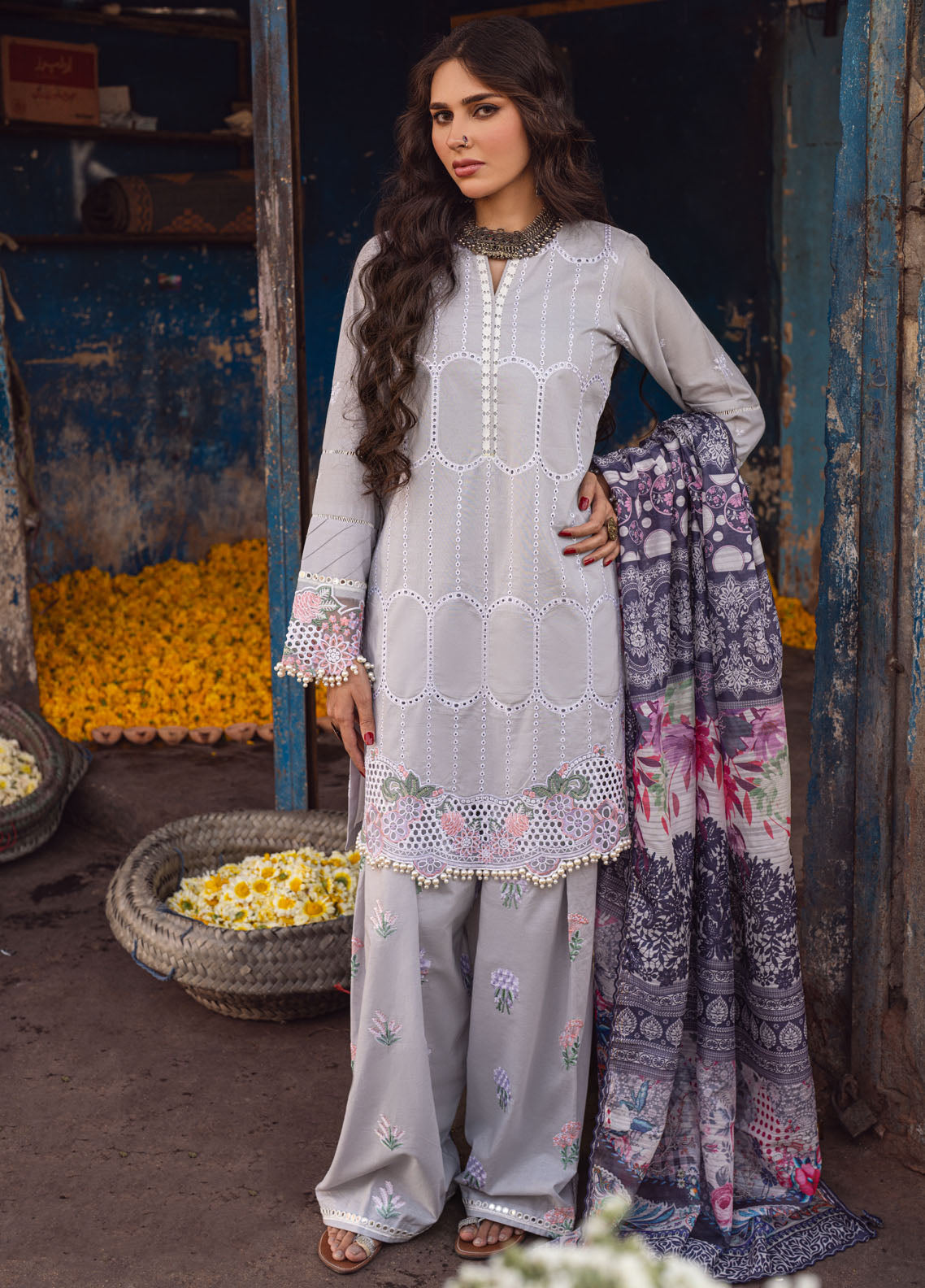 Sahane | Sahakari Chikankari Lawn Edit 24 | Dastaan - by - Libasekhas UK - Registered Vendor of : Sahane - 100% Original Designer Dresss