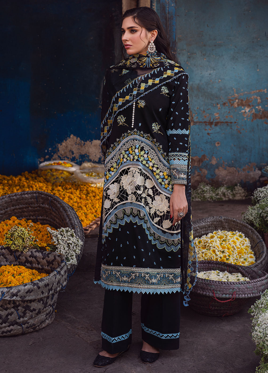 Sahane | Sahakari Chikankari Lawn Edit 24 | Kashish - by - Libasekhas UK - Registered Vendor of : Sahane - 100% Original Designer Dresss