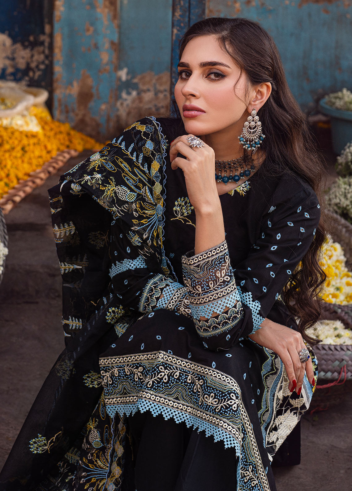 Sahane | Sahakari Chikankari Lawn Edit 24 | Kashish - by - Libasekhas UK - Registered Vendor of : Sahane - 100% Original Designer Dresss