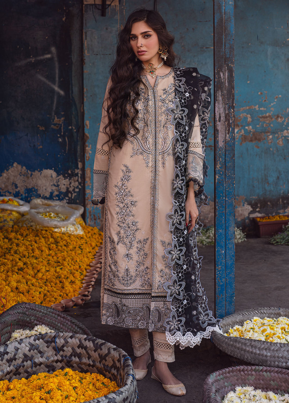 Sahane | Sahakari Chikankari Lawn Edit 24 | Ghazal - by - Libasekhas UK - Registered Vendor of : Sahane - 100% Original Designer Dresss