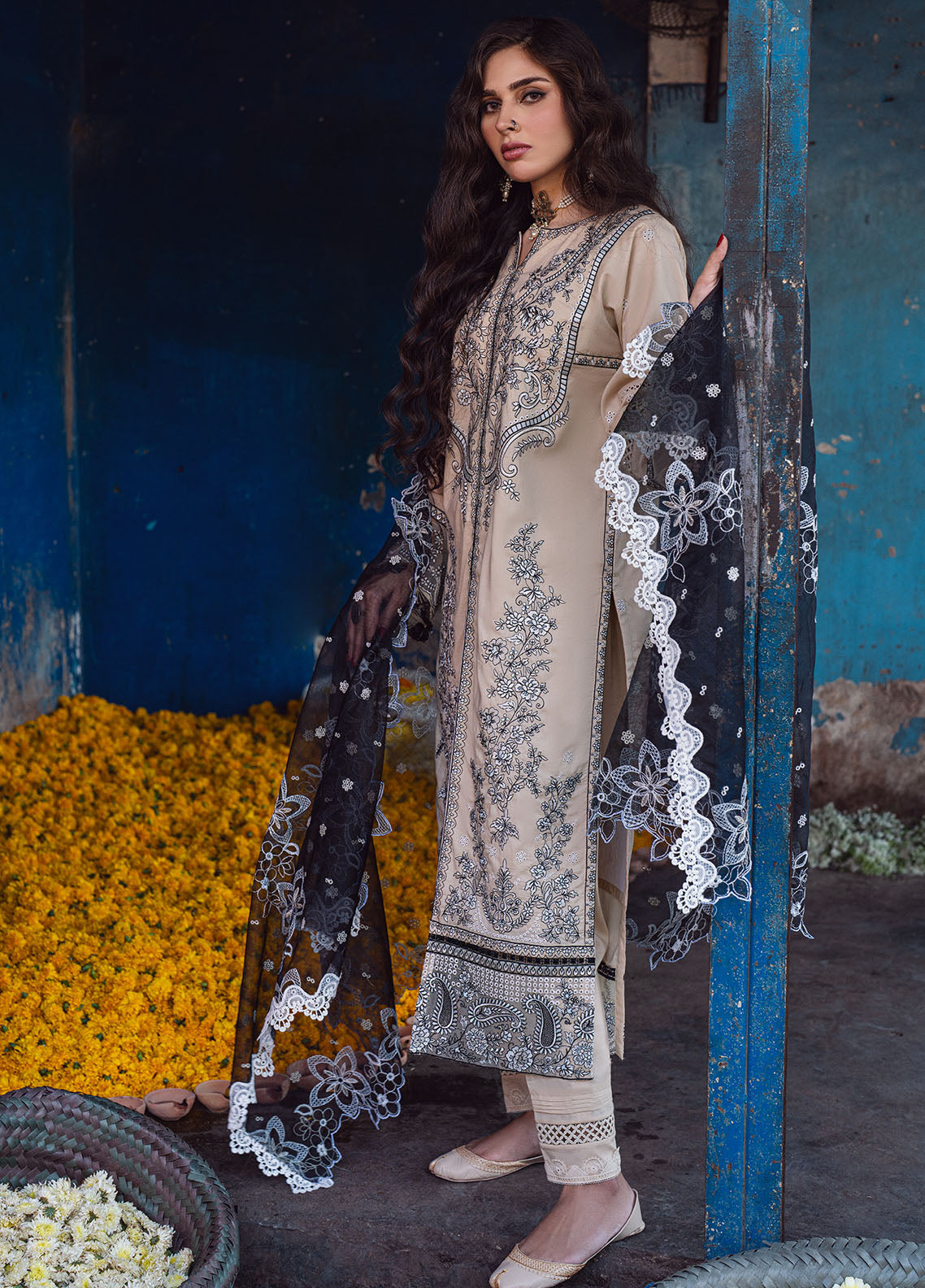 Sahane | Sahakari Chikankari Lawn Edit 24 | Ghazal - by - Libasekhas UK - Registered Vendor of : Sahane - 100% Original Designer Dresss