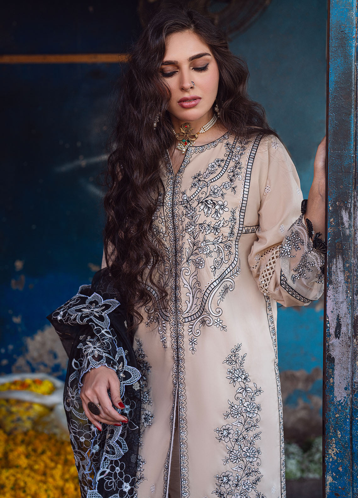 Sahane | Sahakari Chikankari Lawn Edit 24 | Ghazal - by - Libasekhas UK - Registered Vendor of : Sahane - 100% Original Designer Dresss
