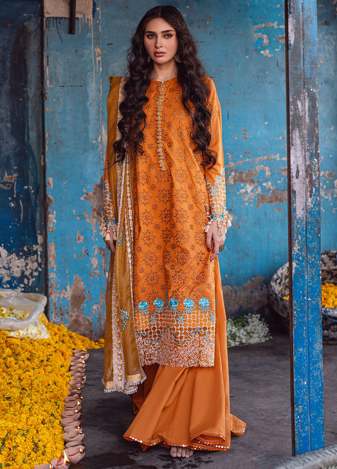 Sahane | Sahakari Chikankari Lawn Edit 24 | Mashal - by - Libasekhas UK - Registered Vendor of : Sahane - 100% Original Designer Dresss