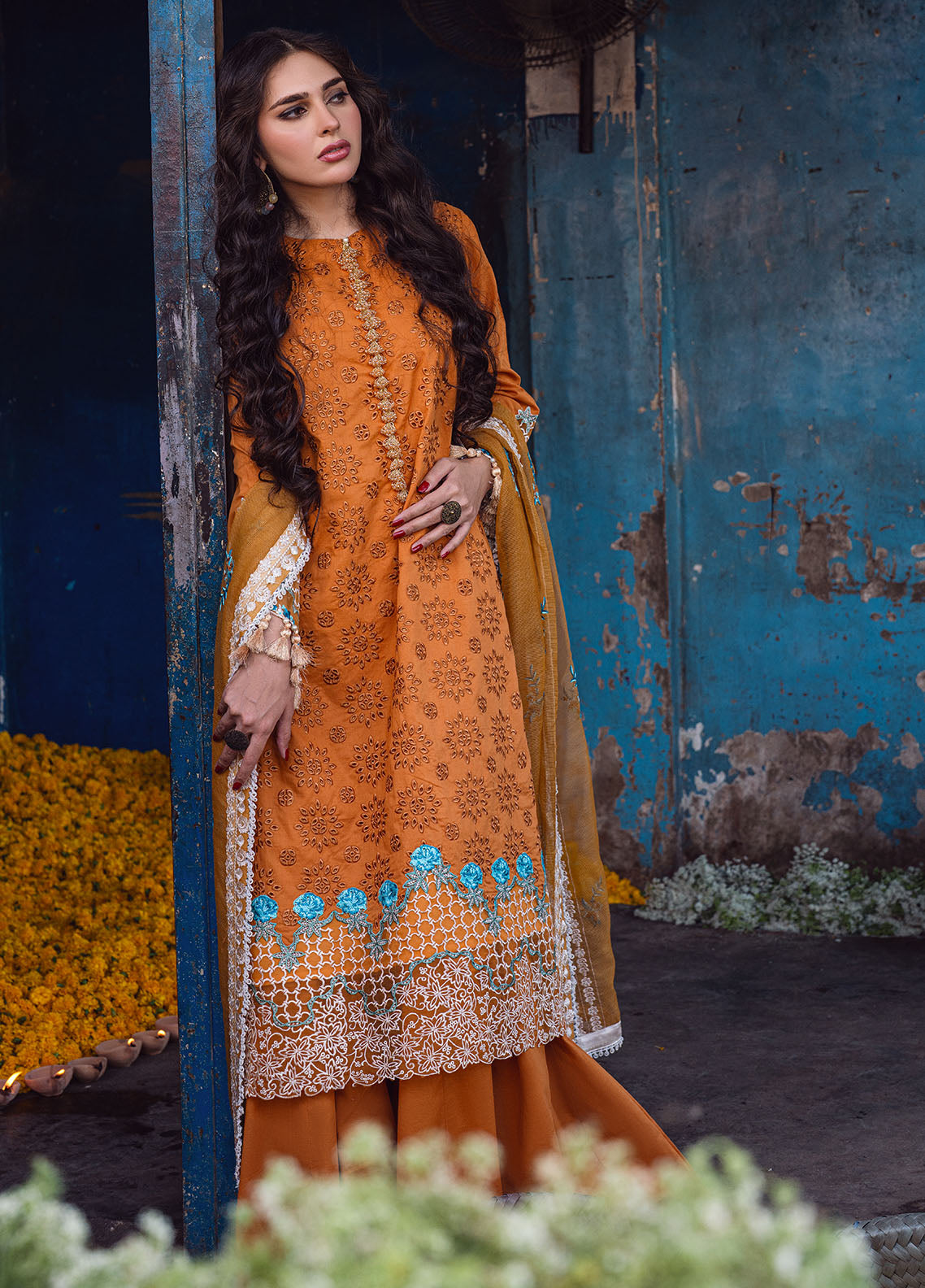 Sahane | Sahakari Chikankari Lawn Edit 24 | Mashal - by - Libasekhas UK - Registered Vendor of : Sahane - 100% Original Designer Dresss