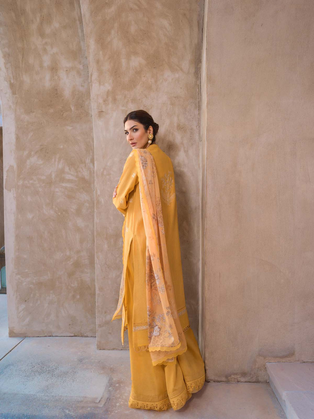 Sahar | Mirage Spring Luxury 24 | Slub Lawn 3 Piece (Embroidered) - by - Libasekhas UK - Registered Vendor of : Sahar - 100% Original Designer Dresss