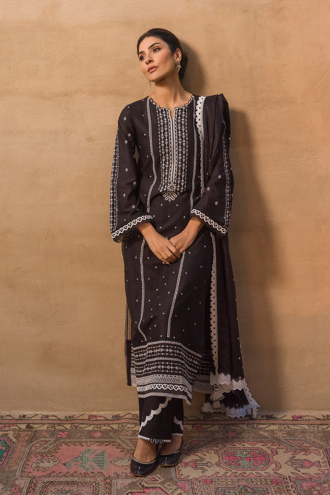 Sahar | Mirage Spring Luxury 24 | Chikankari 3 Piece - by - Libasekhas UK - Registered Vendor of : Sahar - 100% Original Designer Dresss