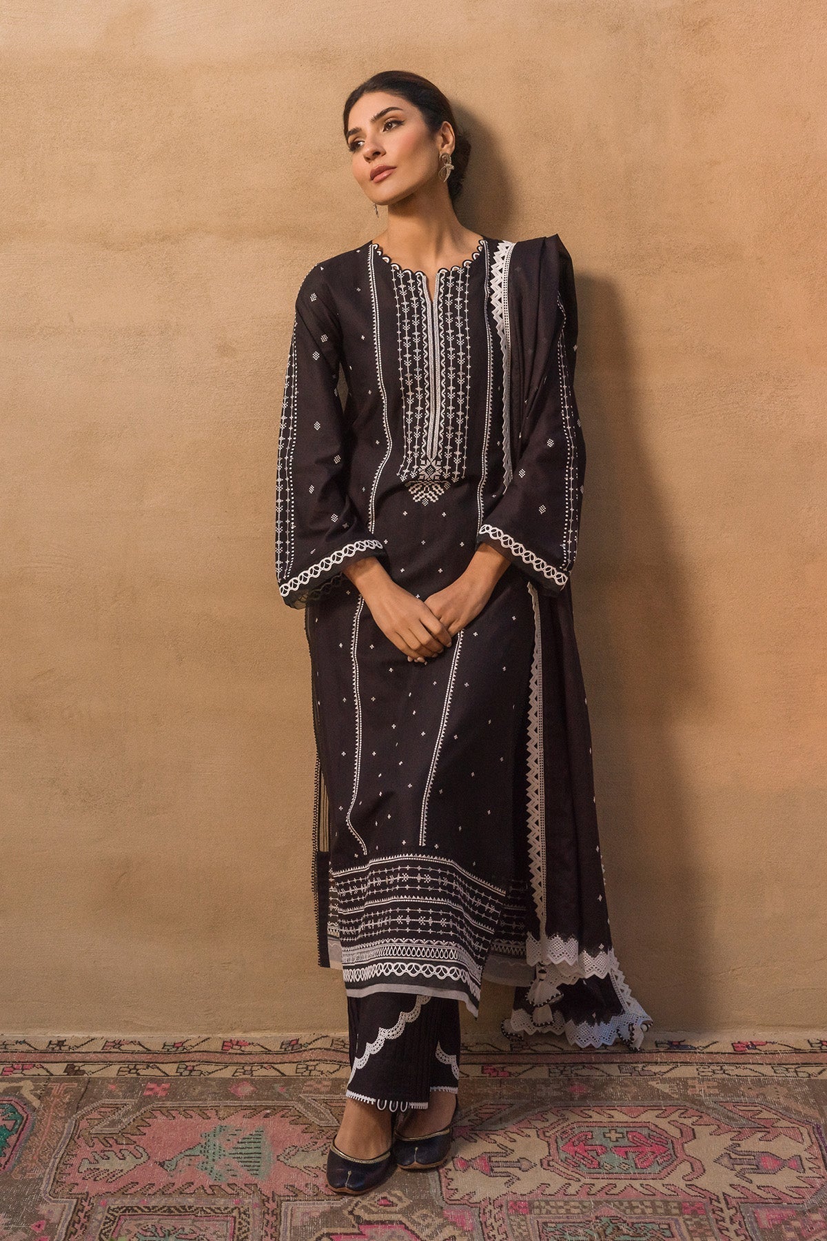 Sahar | Mirage Spring Luxury 24 | Chikankari 3 Piece - by - Libasekhas UK - Registered Vendor of : Sahar - 100% Original Designer Dresss