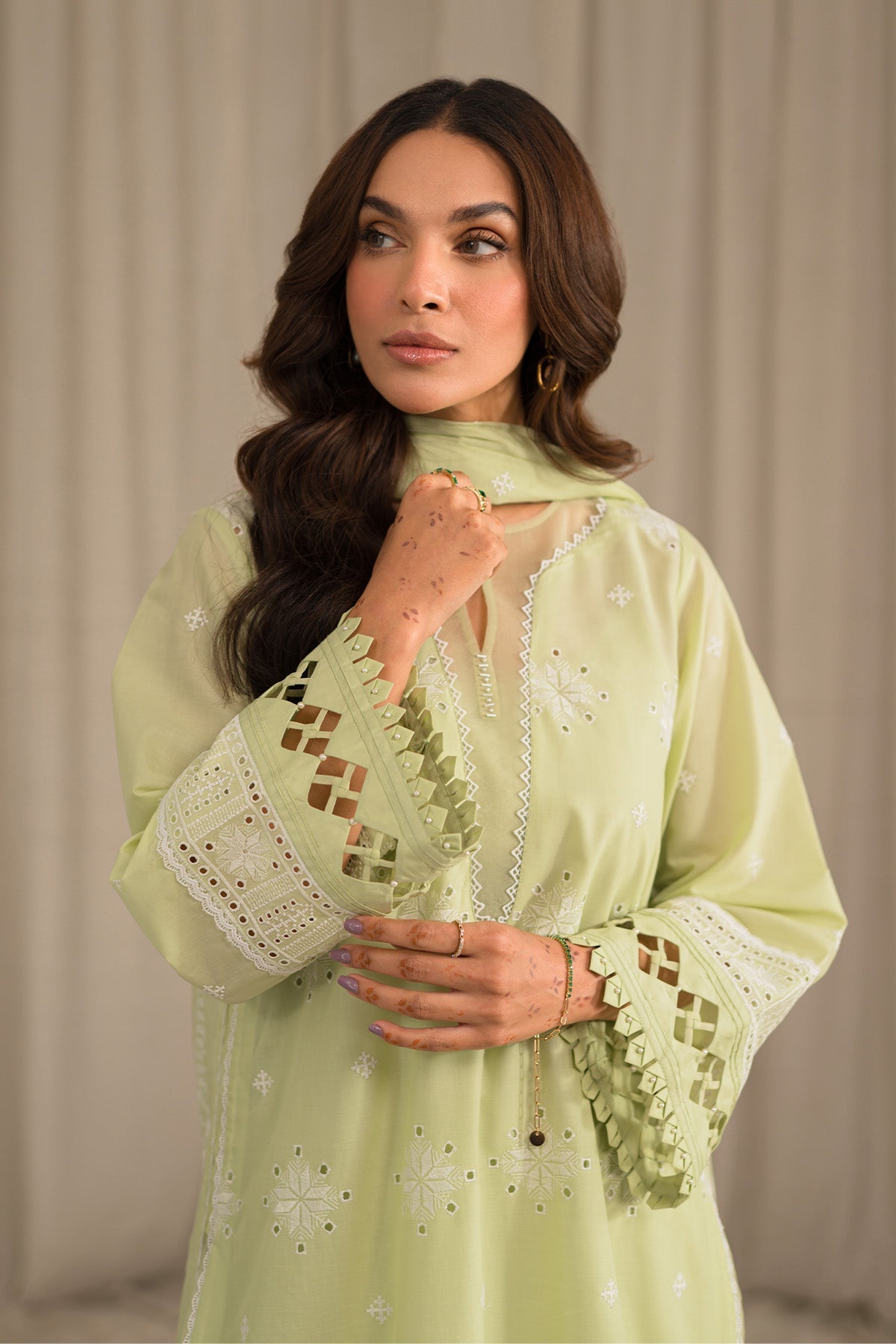 Sahar | Mirage Spring Luxury 24 | Chikankari 3 Piece - by - Libasekhas UK - Registered Vendor of : Sahar - 100% Original Designer Dresss