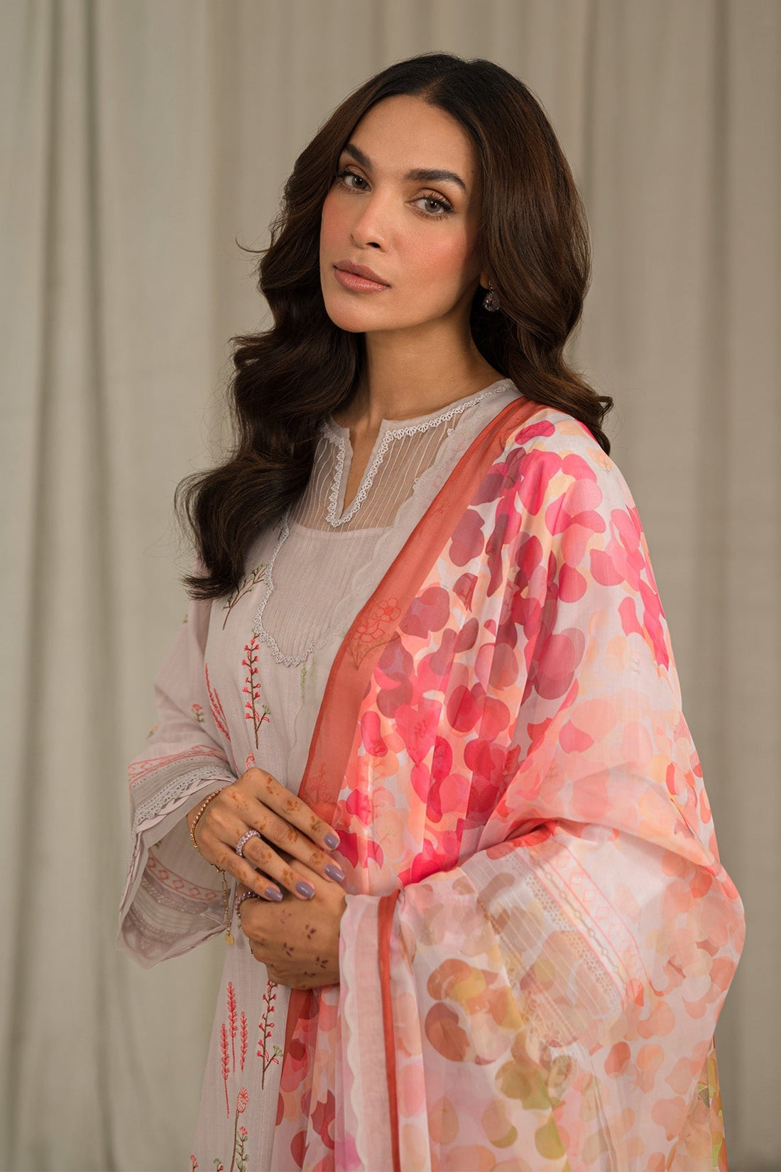 Sahar | Mirage Spring Luxury 24 | Textured Lawn 3 Piece (Embroidered) - by - Libasekhas UK - Registered Vendor of : Sahar - 100% Original Designer Dresss