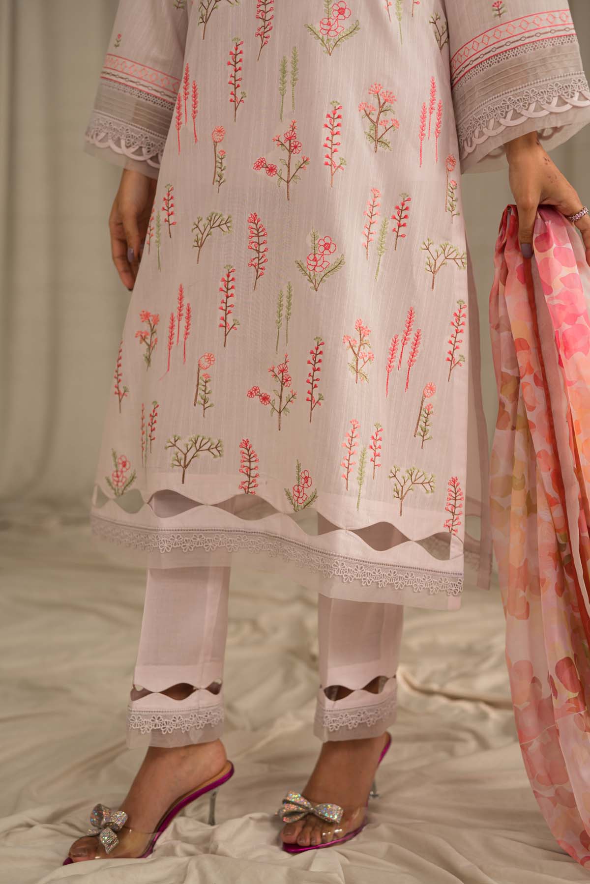 Sahar | Mirage Spring Luxury 24 | Textured Lawn 3 Piece (Embroidered) - by - Libasekhas UK - Registered Vendor of : Sahar - 100% Original Designer Dresss