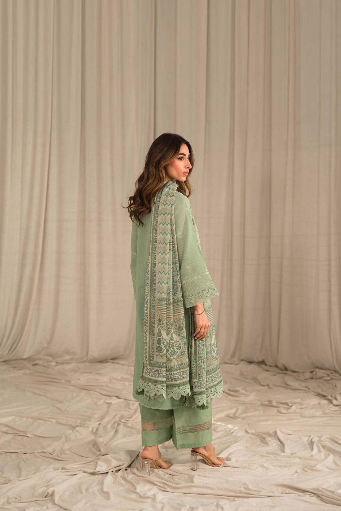 Sahar | Mirage Spring Luxury 24 | Textured Lawn 3 Piece (Embroidered) - by - Libasekhas UK - Registered Vendor of : Sahar - 100% Original Designer Dresss