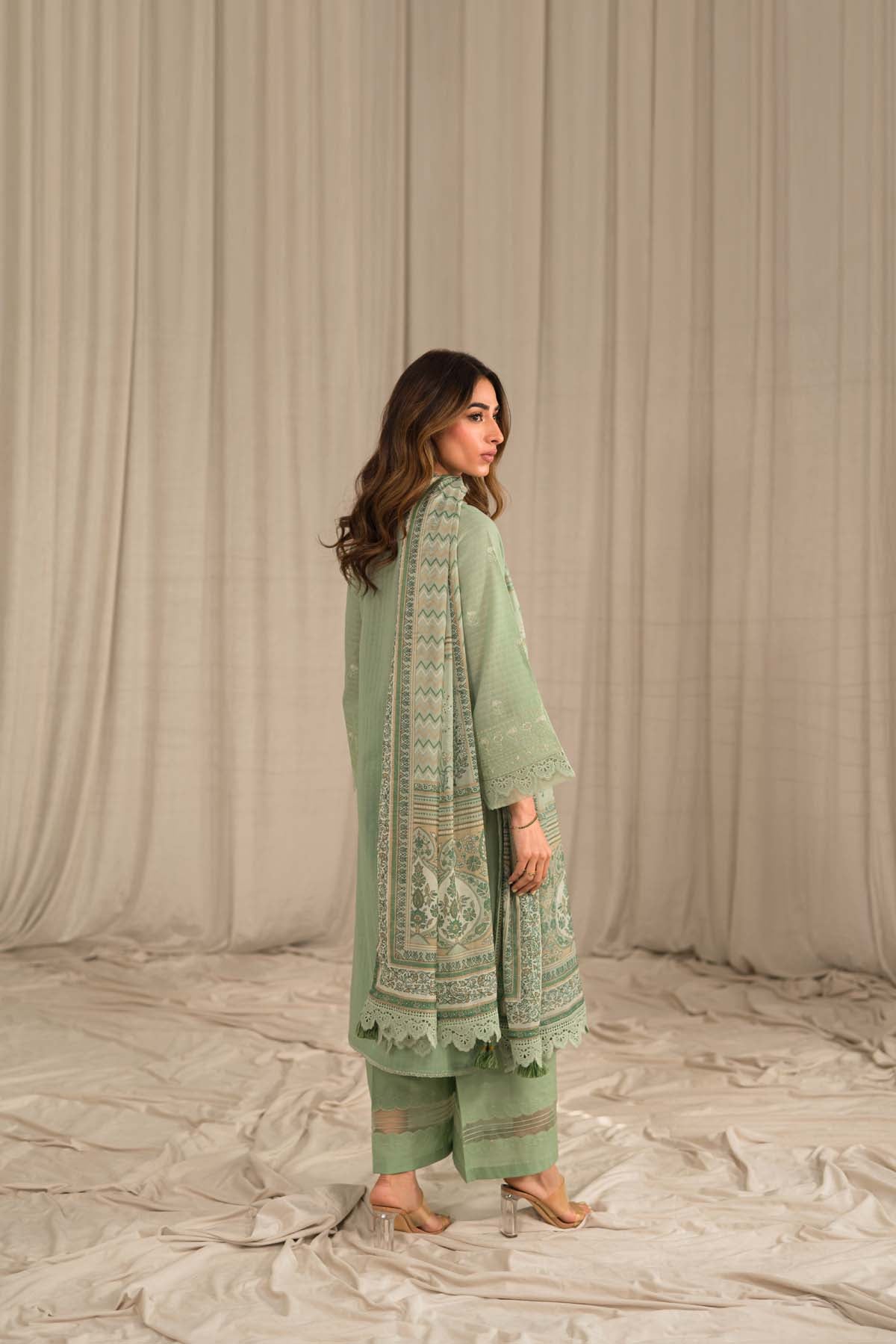 Sahar | Mirage Spring Luxury 24 | Textured Lawn 3 Piece (Embroidered) - by - Libasekhas UK - Registered Vendor of : Sahar - 100% Original Designer Dresss