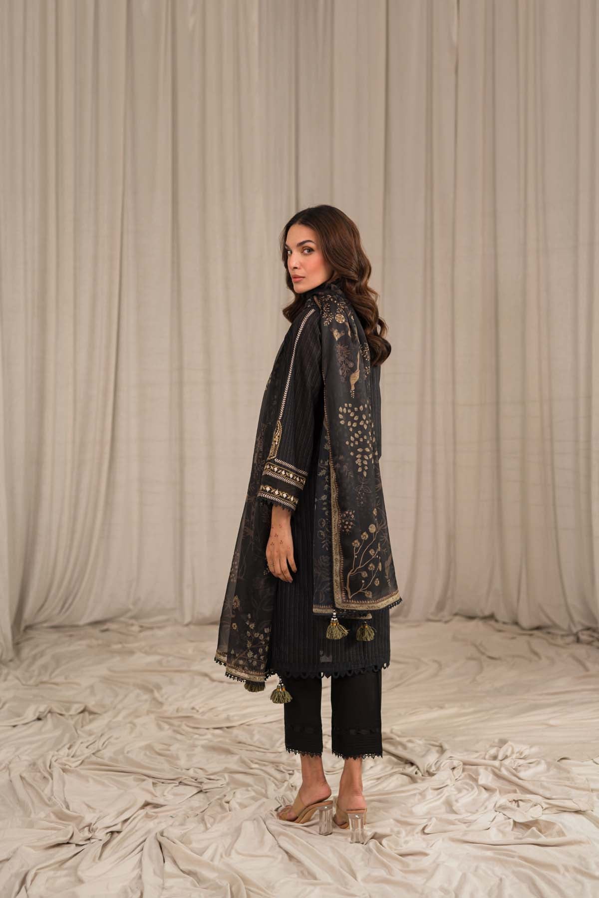 Sahar | Mirage Spring Luxury 24 | Textured Lawn 3 Piece (Embroidered) - by - Libasekhas UK - Registered Vendor of : Sahar - 100% Original Designer Dresss