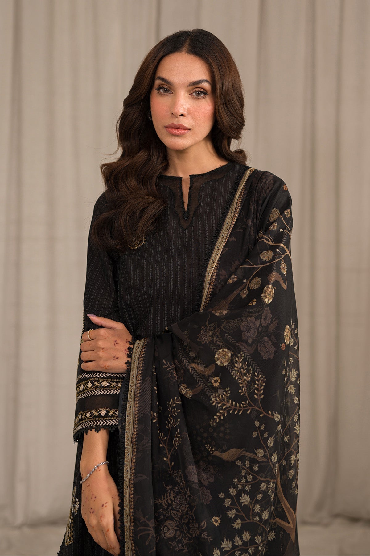 Sahar | Mirage Spring Luxury 24 | Textured Lawn 3 Piece (Embroidered) - by - Libasekhas UK - Registered Vendor of : Sahar - 100% Original Designer Dresss