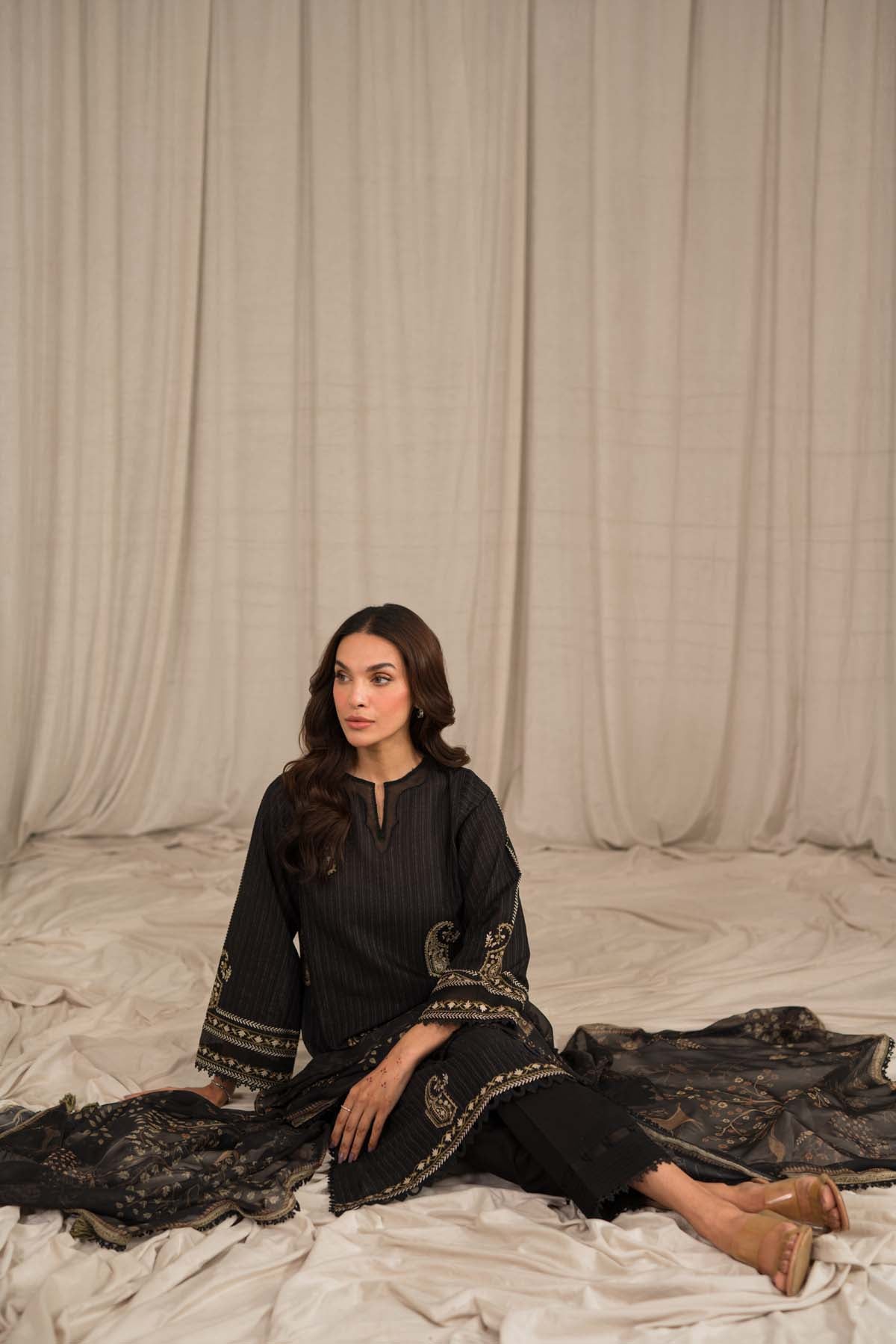 Sahar | Mirage Spring Luxury 24 | Textured Lawn 3 Piece (Embroidered) - by - Libasekhas UK - Registered Vendor of : Sahar - 100% Original Designer Dresss