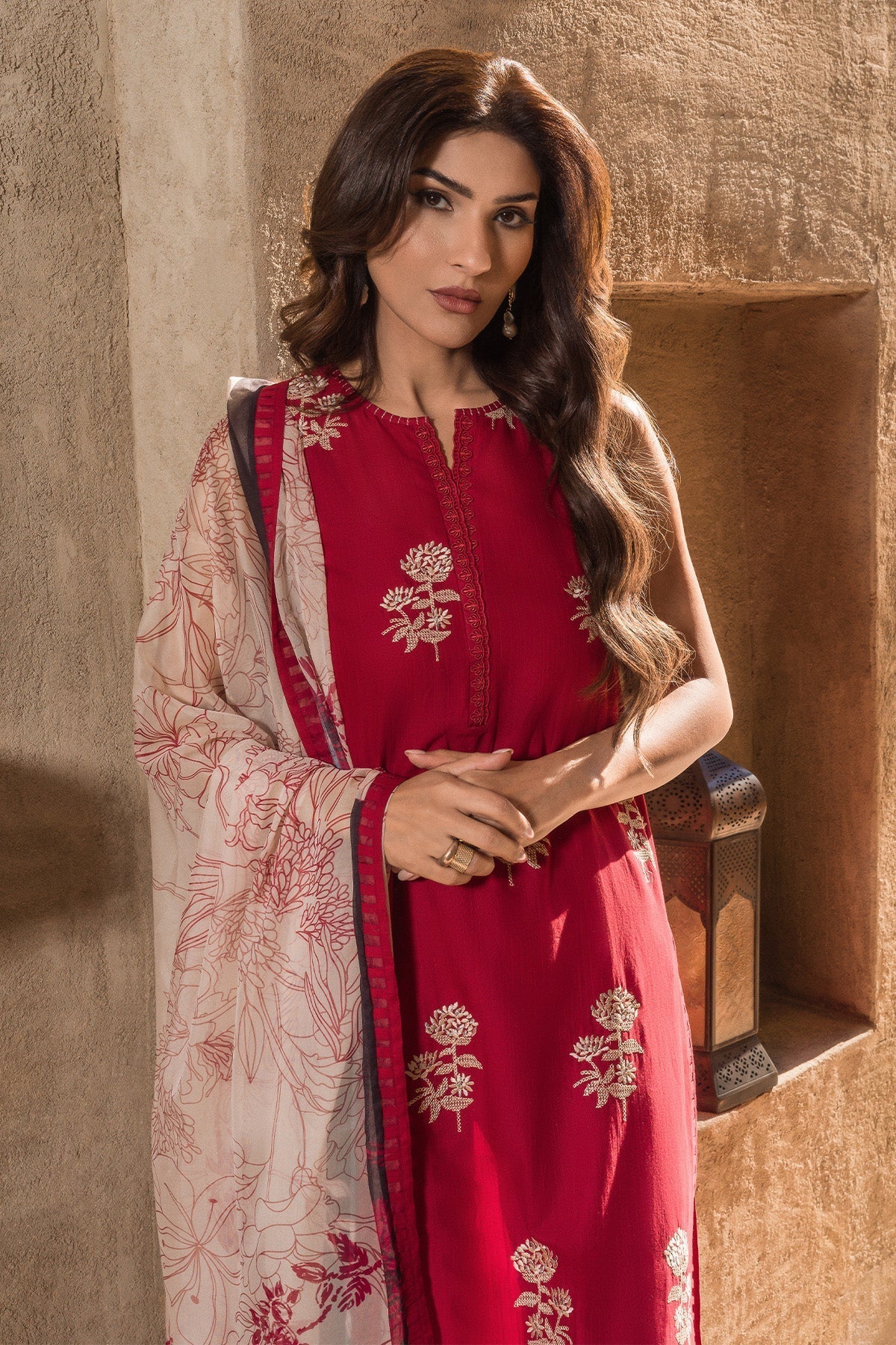 Sahar | Mirage Spring Luxury 24 | Slub Lawn 3 Piece (Embroidered) - by - Libasekhas UK - Registered Vendor of : Sahar - 100% Original Designer Dresss
