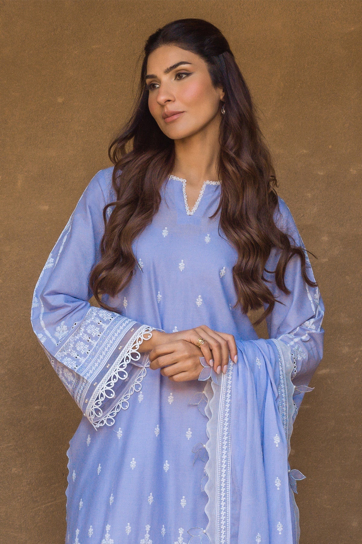 Sahar | Mirage Spring Luxury 24 | Chikankari 3 Piece - by - Libasekhas UK - Registered Vendor of : Sahar - 100% Original Designer Dresss