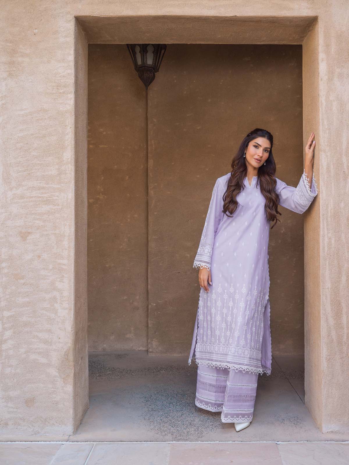Sahar | Mirage Spring Luxury 24 | Chikankari 3 Piece - by - Libasekhas UK - Registered Vendor of : Sahar - 100% Original Designer Dresss