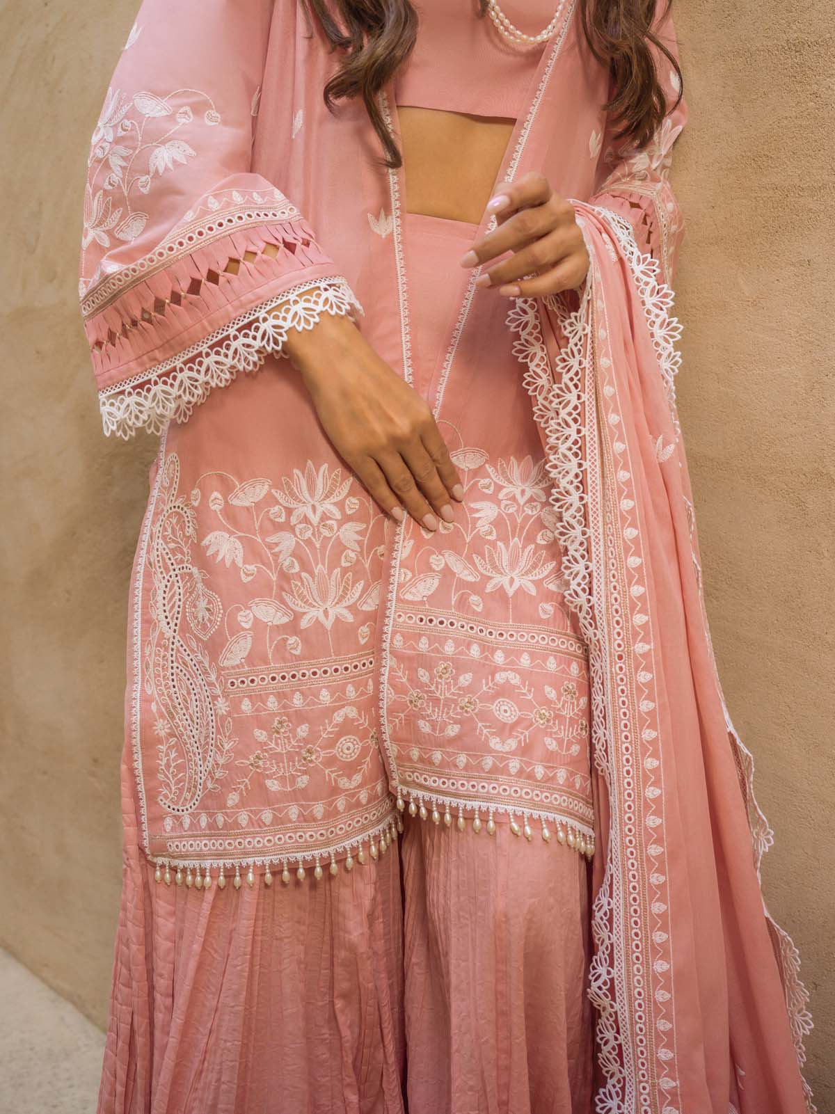 Sahar | Mirage Spring Luxury 24 | Chikankari 3 Piece - by - Libasekhas UK - Registered Vendor of : Sahar - 100% Original Designer Dresss