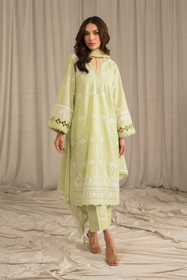 Sahar | Mirage Spring Luxury 24 | Chikankari 3 Piece - by - Libasekhas UK - Registered Vendor of : Sahar - 100% Original Designer Dresss