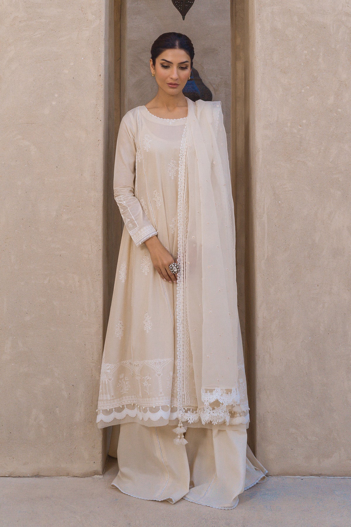 Sahar | Mirage Spring Luxury 24 | Chikankari 3 Piece - by - Libasekhas UK - Registered Vendor of : Sahar - 100% Original Designer Dresss