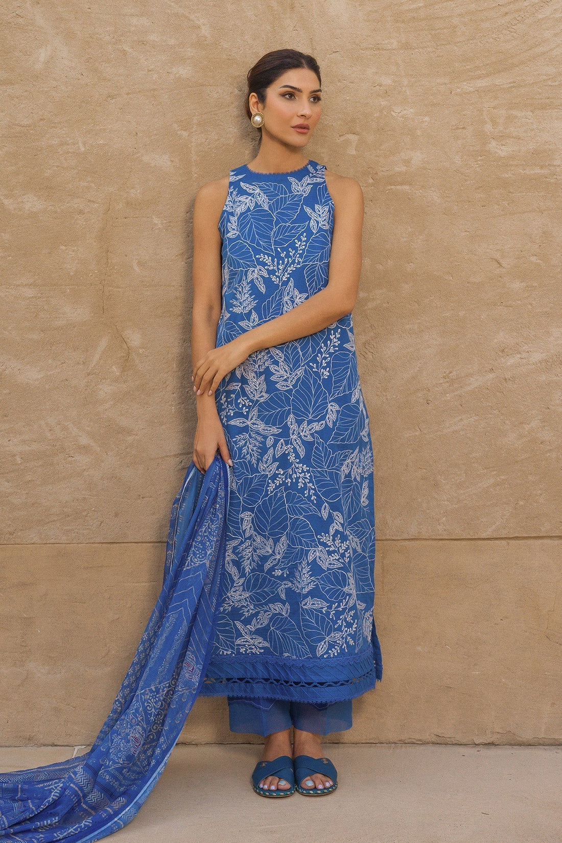 Sahar | Mirage Spring Luxury 24 | Slub Lawn 3 Piece (Embroidered) - by - Libasekhas UK - Registered Vendor of : Sahar - 100% Original Designer Dresss