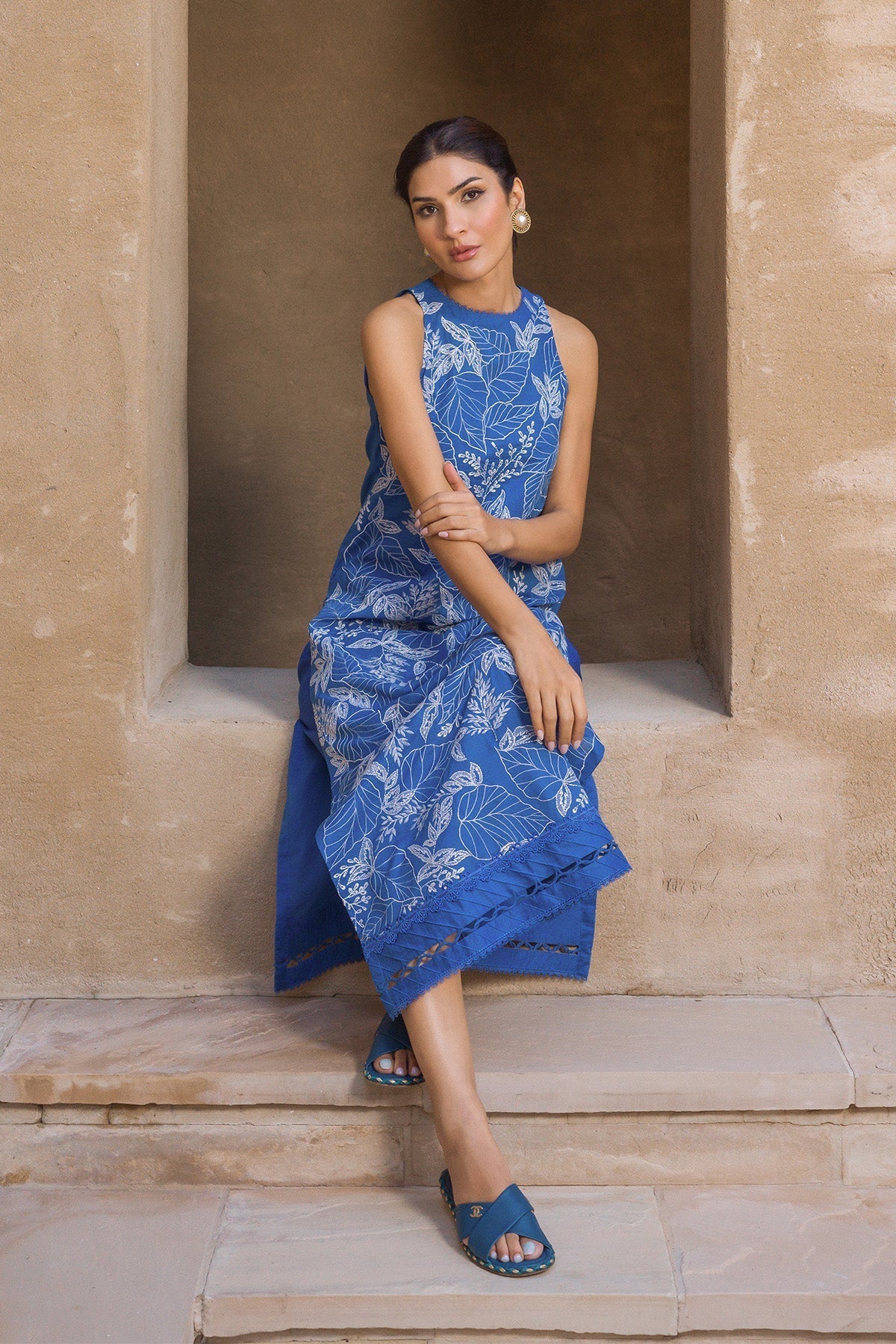 Sahar | Mirage Spring Luxury 24 | Slub Lawn 3 Piece (Embroidered) - by - Libasekhas UK - Registered Vendor of : Sahar - 100% Original Designer Dresss