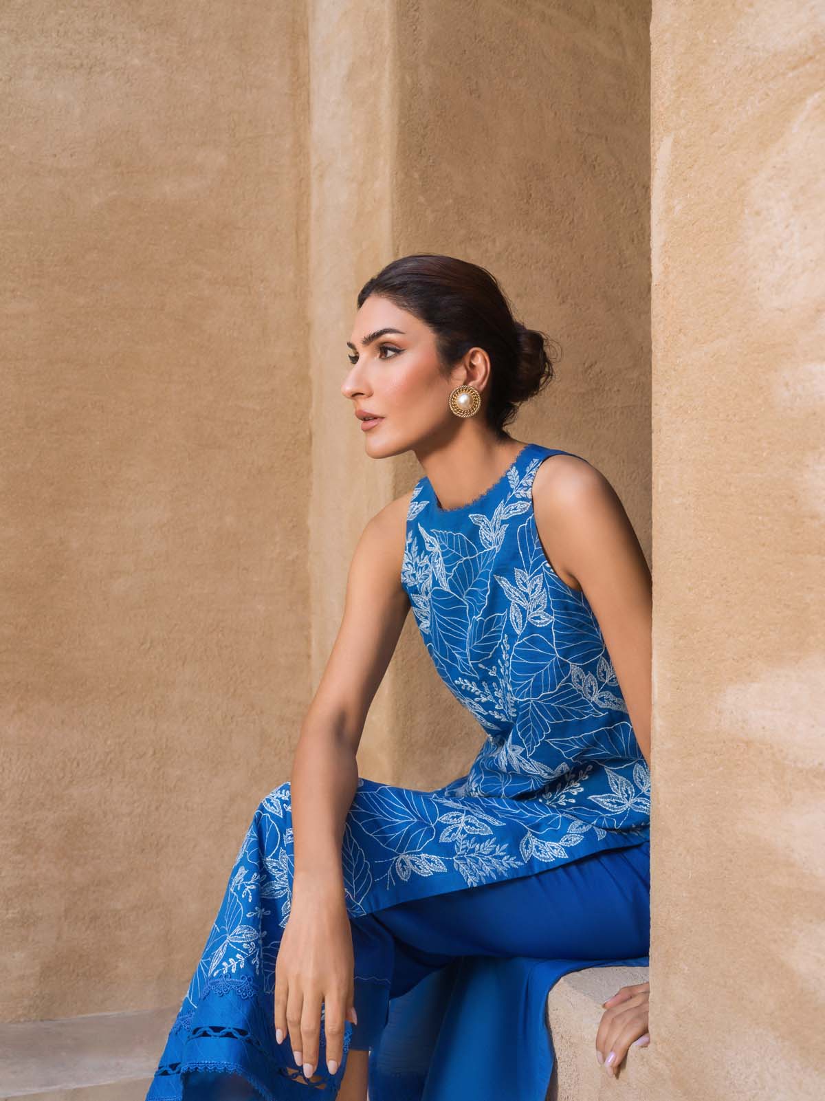 Sahar | Mirage Spring Luxury 24 | Slub Lawn 3 Piece (Embroidered) - by - Libasekhas UK - Registered Vendor of : Sahar - 100% Original Designer Dresss