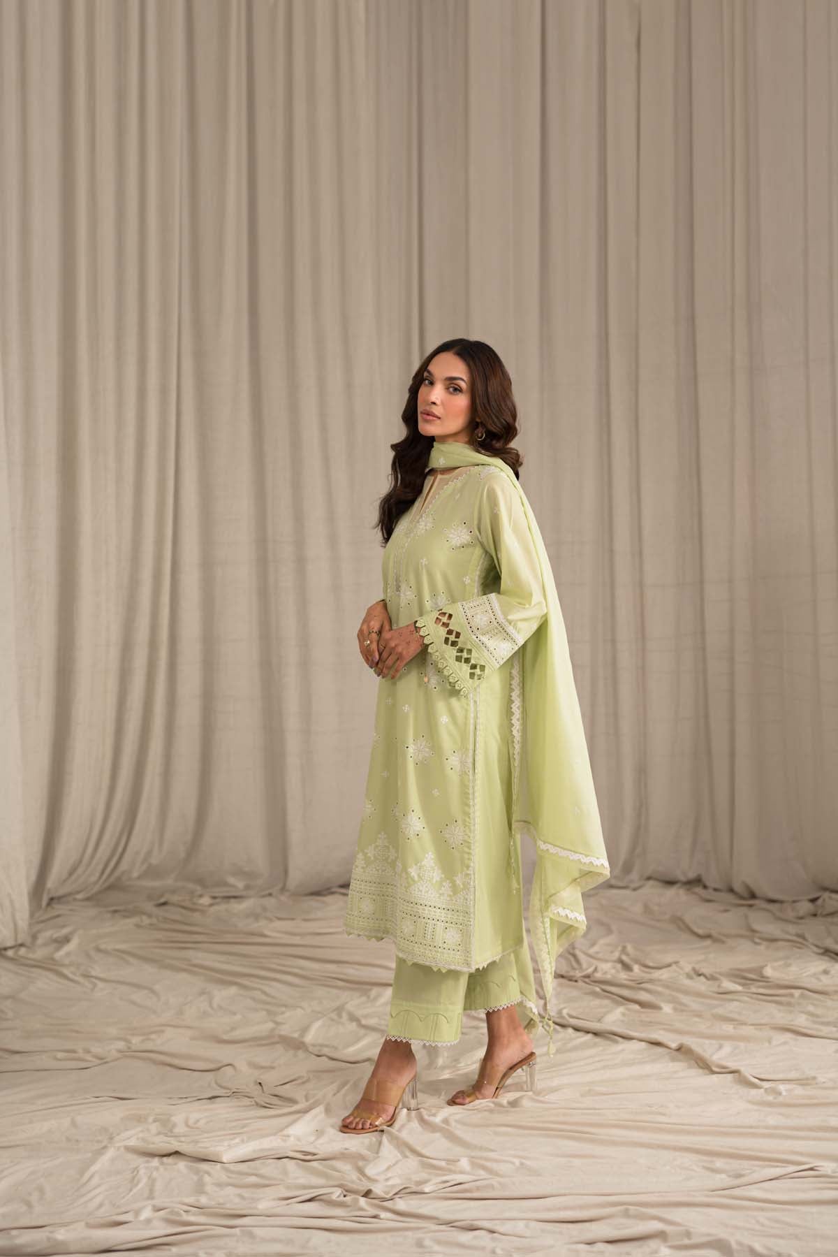 Sahar | Mirage Spring Luxury 24 | Chikankari 3 Piece - by - Libasekhas UK - Registered Vendor of : Sahar - 100% Original Designer Dresss
