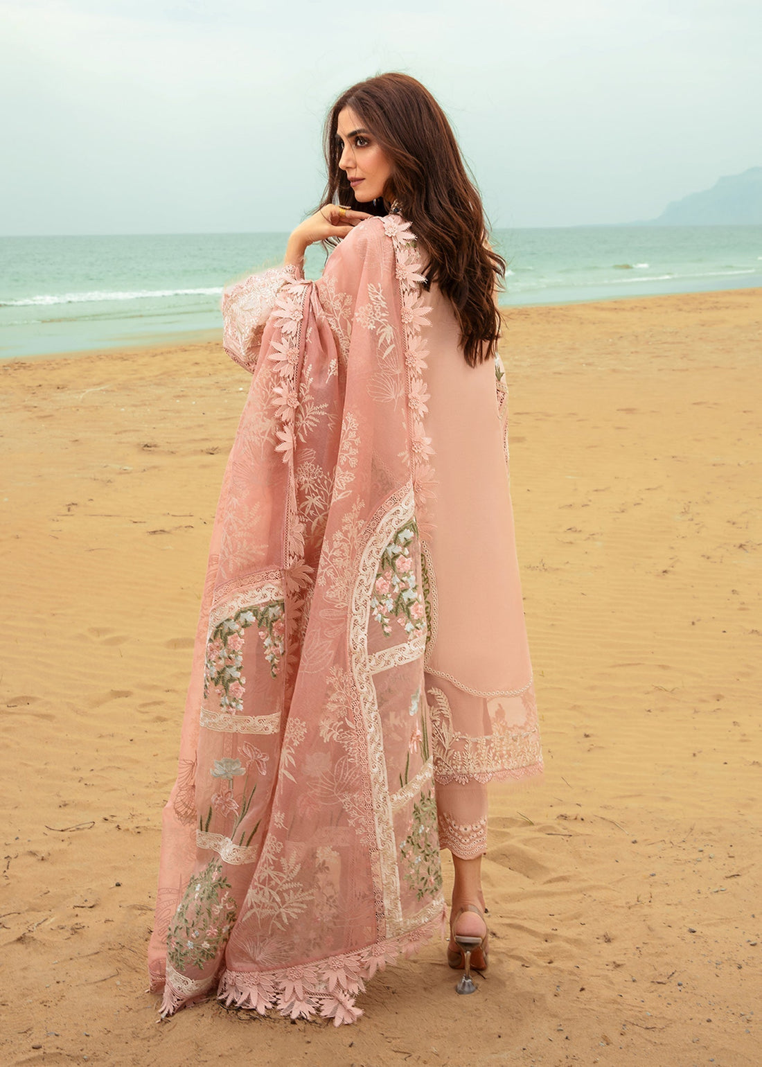 Crimson | Lawn 24 | Winds of Eden - Rose - Luxury -  Libasekhas