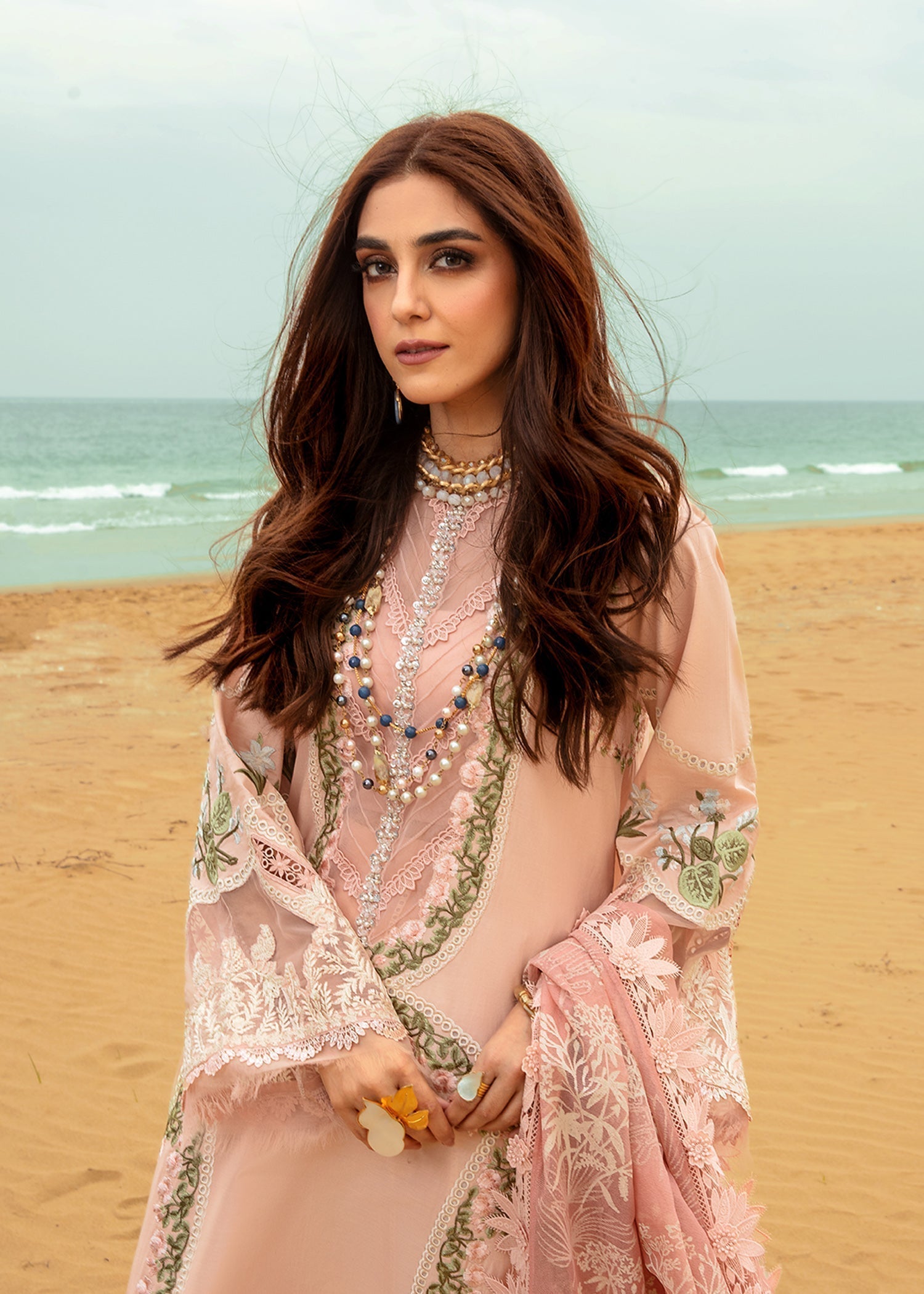 Crimson | Lawn 24 | Winds of Eden - Rose - Luxury -  Libasekhas
