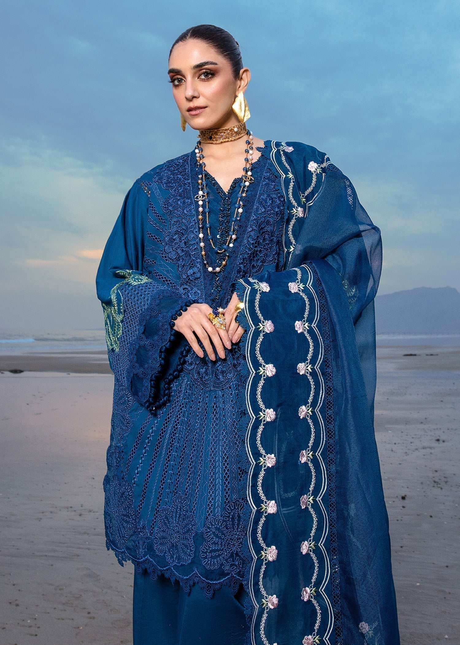 Crimson | Lawn 24 | Ulysses - Midnight - Luxury -  Libasekhas