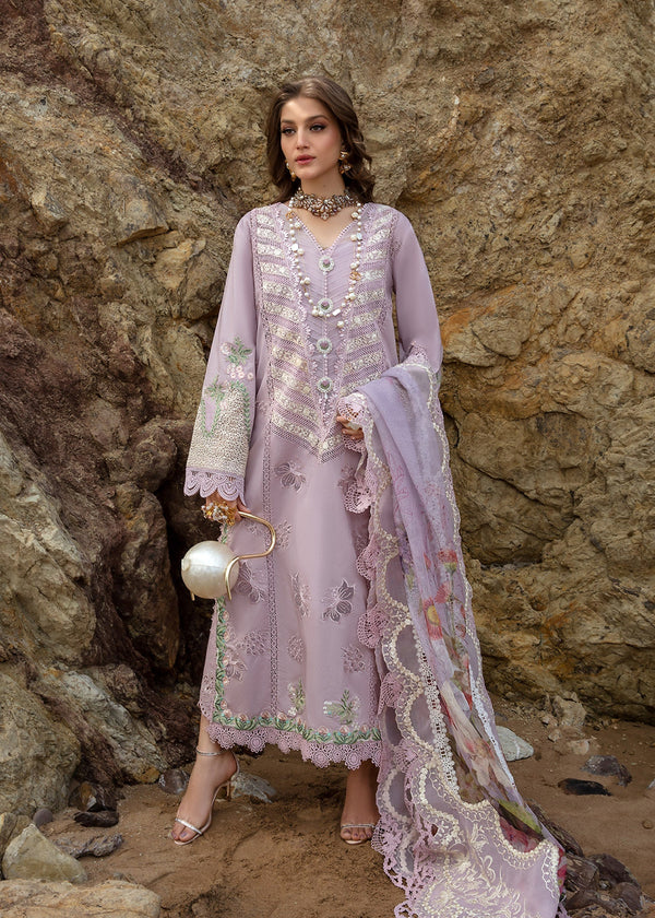 Crimson | Lawn 24 | Lillie de Jong - Amethyst - by - Libasekhas UK - Registered Vendor of : Crimson - 100% Original Designer Dresss