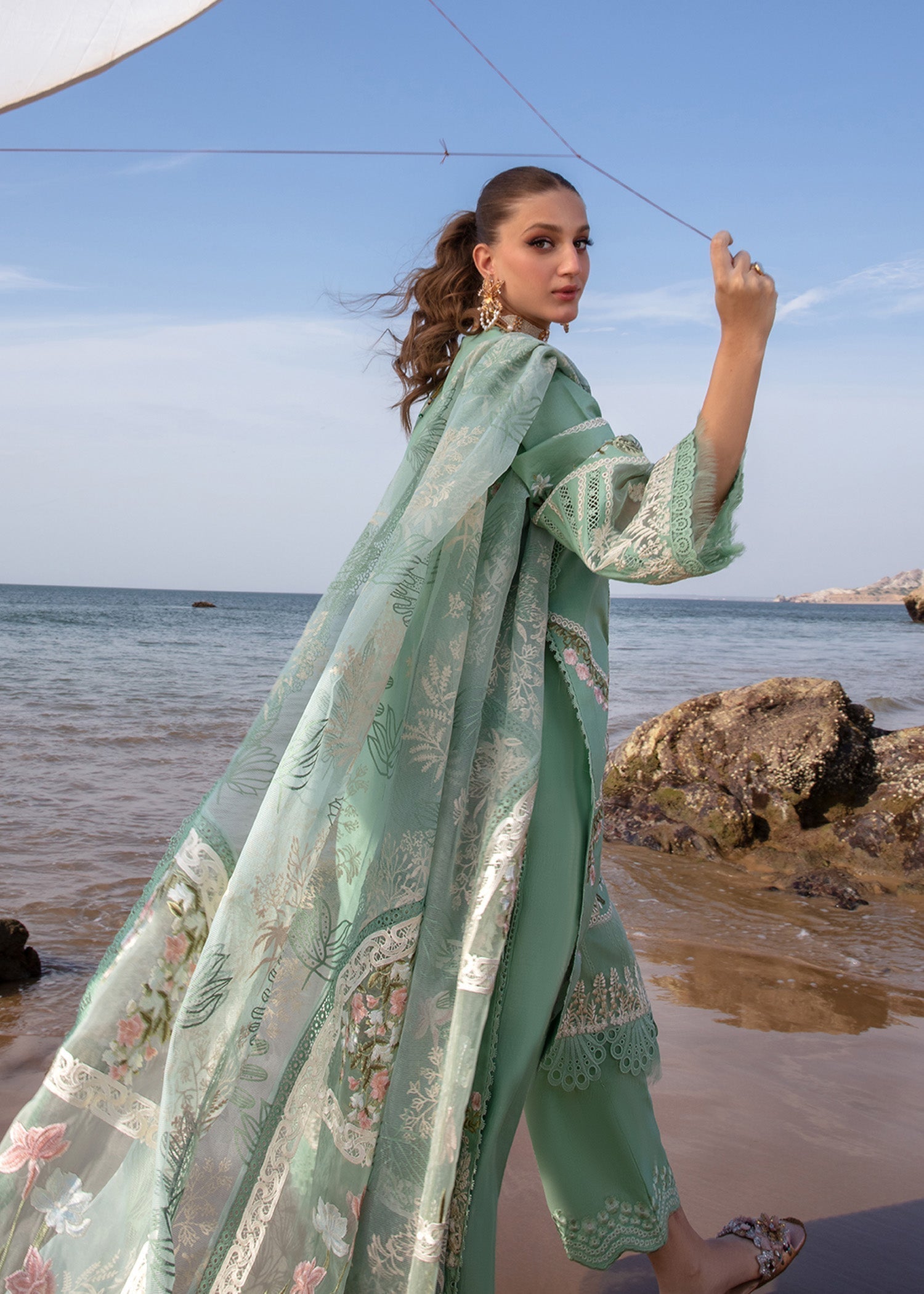 Crimson | Lawn 24 | Winds of Eden - Jade - Luxury -  Libasekhas