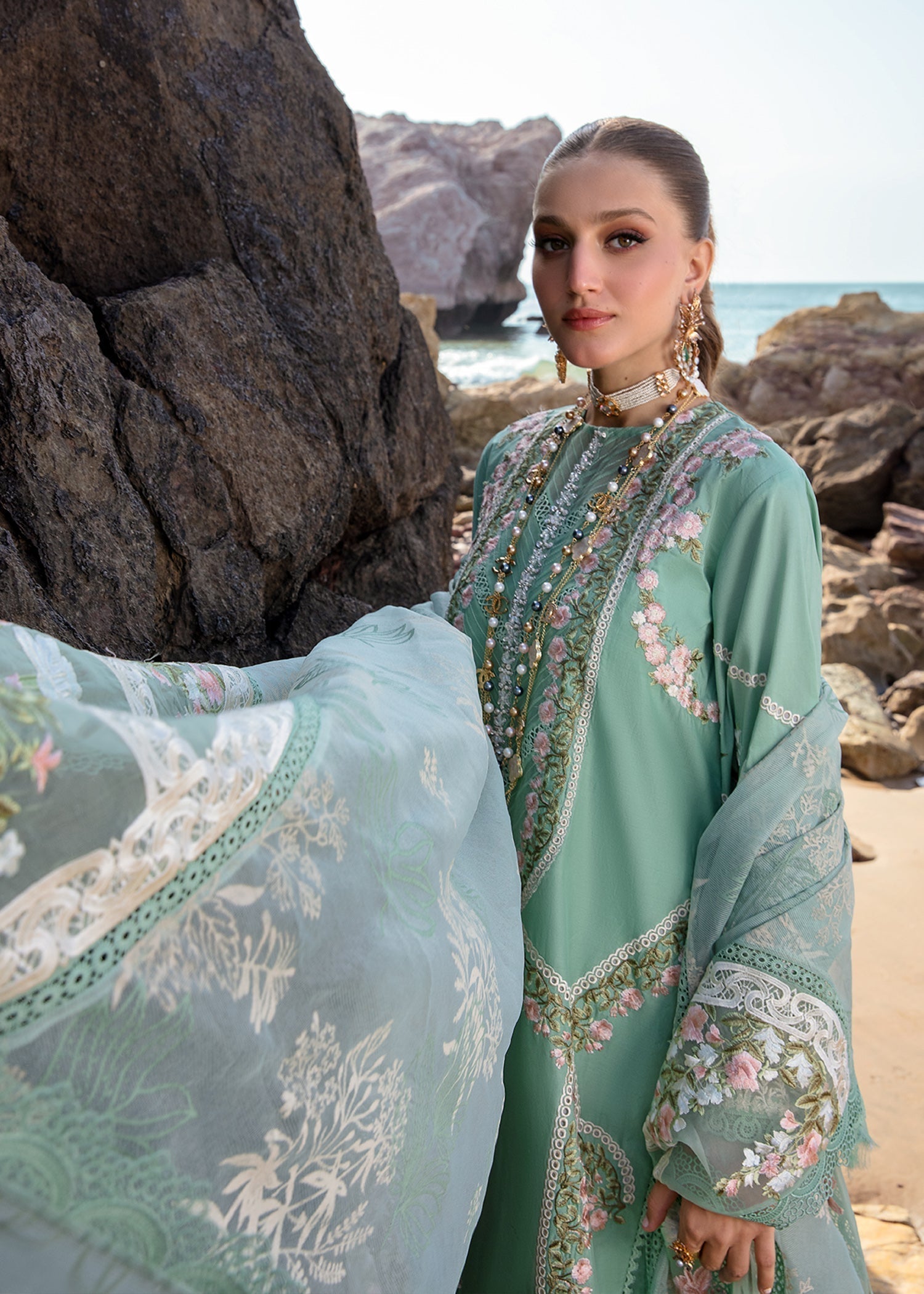 Crimson | Lawn 24 | Winds of Eden - Jade - Luxury -  Libasekhas