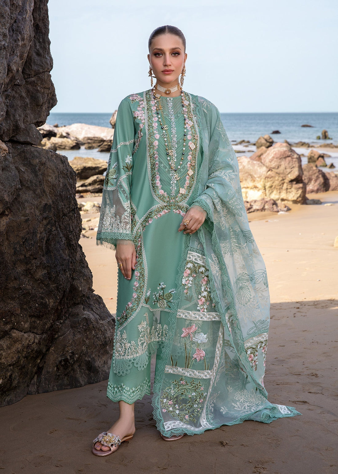 Crimson | Lawn 24 | Winds of Eden - Jade - Luxury -  Libasekhas