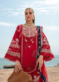 Crimson | Lawn 24 | Stars of Fire - Flame red - Luxury -  Libasekhas