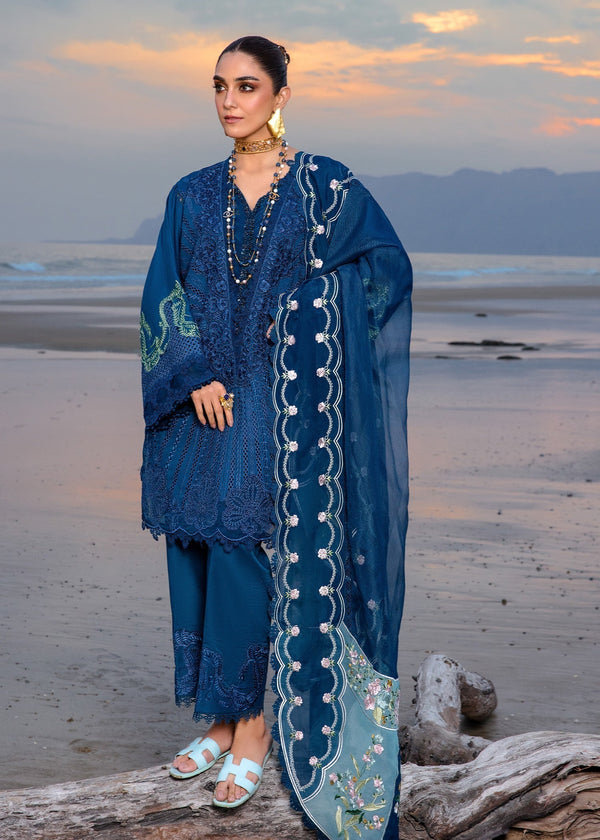 Crimson | Lawn 24 | Ulysses - Midnight - by - Libasekhas UK - Registered Vendor of : Crimson - 100% Original Designer Dresss