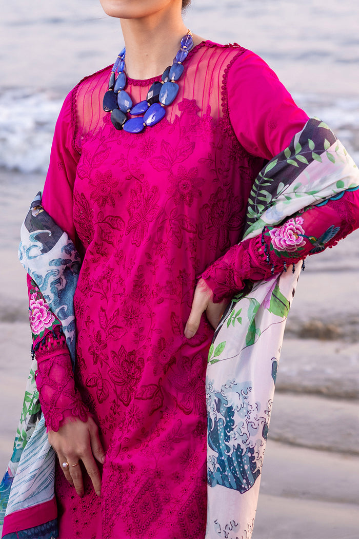 Saira Rizwan | Luxury Lawn 24 | DAMASK - SRLL24-08 - by - Libasekhas UK - Registered Vendor of : Saira Rizwan - 100% Original Designer Dresss