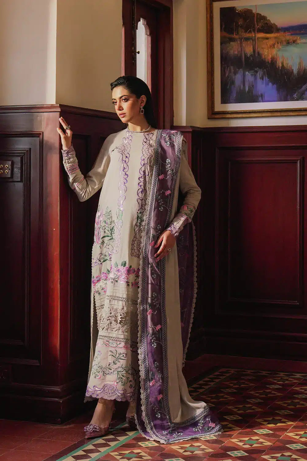 Saira Rizwan | Winter 23 | ZHALAY SR-07 - by - Libasekhas UK - Registered Vendor of : Saira Rizwan - 100% Original Designer Dresss