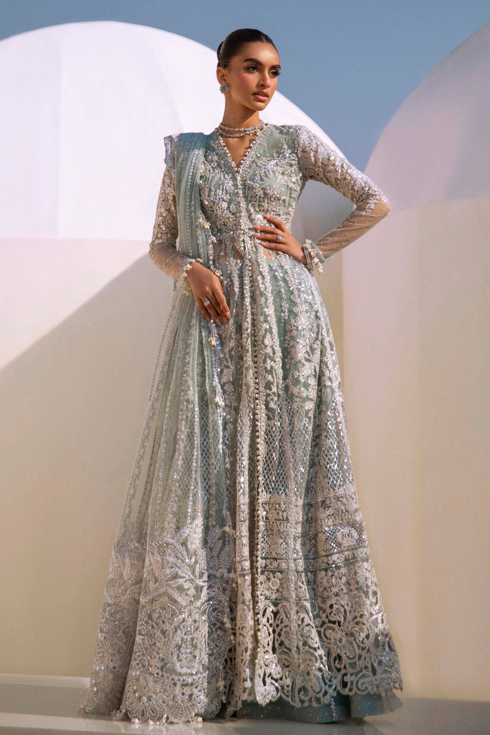 Sana Safinaz | Nura Festive 24 | N241-004-3CT - by - Libasekhas UK - Registered Vendor of : sana - 100% Original Designer Dresss