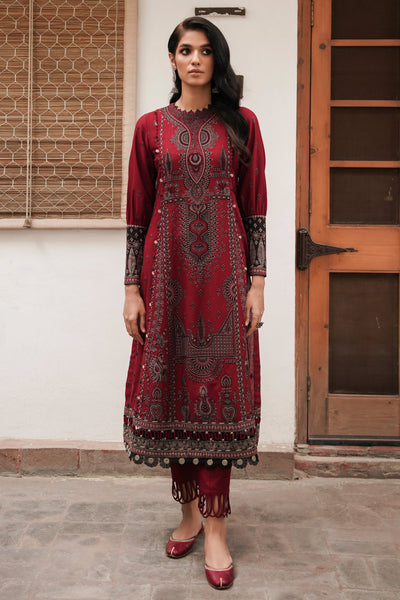 Jazmin | Winter Edition 24 | SLUB KHADDAR UW-0075 - by - Libasekhas UK - Registered Vendor of : Jazmin - 100% Original Designer Dresss