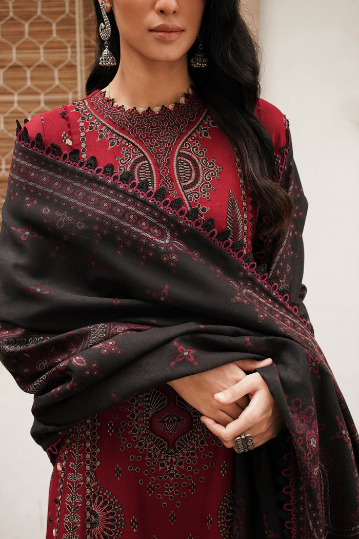 Jazmin | Winter Edition 24 | SLUB KHADDAR UW-0075 - by - Libasekhas UK - Registered Vendor of : Jazmin - 100% Original Designer Dresss