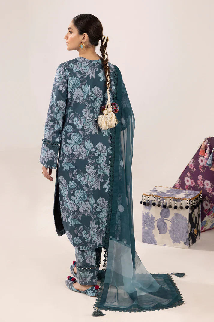 Alizeh | Sheen Lawn Prints 24 | Sea Mist - by - Libasekhas UK - Registered Vendor of : Alizeh - 100% Original Designer Dresss